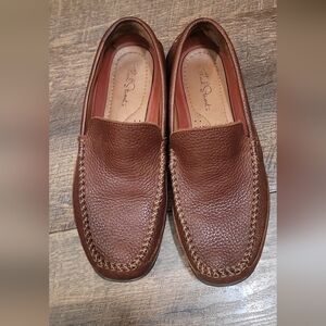 Thad Stuart Men's Brown Leather Essex Drive Loafers